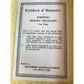 RHODESIA HISTORY BRONZE MEDALLION VOLUME 4-SENATOR CHIEF CHIRAU-SIZE 42MM-GILDED BRONZE -MASS 33,9GR