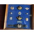 RHODESIA COLLECTION OF MEDALS AND BADGES WITH COMMENDATIONS-JOHN FRANK KLEYNHANS WAS A WARRANT OFFIC