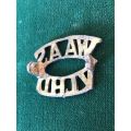 WOMEN`S ARMY AUXILUARY SERVICES TITLE-WORN 1940-45-CASTING- 2 LUGS