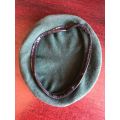 SA INFANTRY BERET -INSIDE RING MEASURES 54CM-USED BUT GOOD CONDITION