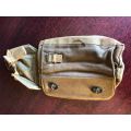 RHODESIA BUSH WAR PERIOD PATTERN 64 WEBBING POUCH FOR RADIO-MARKED IN THE LID