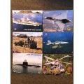 A3 SIZE POSTERS OF THE SA ARMED FORCES- 6 SOLD TOGETHER-TECHNICAL INFO ON THE BACK