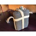 WW2 PATTERN 1937 WATER BOTTLE WITH CARRIER AND STOPPER