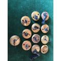 SA NAVY BUTTONS,USED PRE 2003-DIAMETER 22,5 MM- 12 IN TOTAL