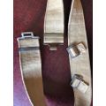 PATTERN 37 WEBBING BELT-WW2 PERIOD WITH BRASS CLASPS-EXTENDED LENGTH 92 CM