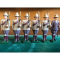 SET OF 5 LEAD SOLDIERS MADE BY WELL KNOWN ARTIST IAN STEWART-BOER WAR 1899-1902-MOUNTED INFANTRY-AVE