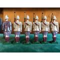SET OF 5 LEAD SOLDIERS MADE BY WELL KNOWN ARTIST IAN STEWART-BOER WAR 1899-1902-MOUNTED INFANTRY-AVE