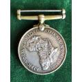 WW2 SINGLE AFRICA SERVICE MEDAL (SILVER) AWARDED TO N 51422 J. THUGE