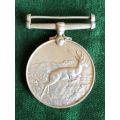WW2 SINGLE AFRICA SERVICE MEDAL (SILVER) AWARDED TO 89690 R.V. REDMAN