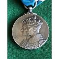 FULL SIZE,SILVER CORONATION MEDAL 1937