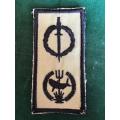 SPECIALL FORCES COMBINED OPERATOR AND ATTACK DIVER,CLOTH BREAST BADGE