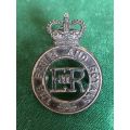 BLUES AND ROYALS CAP BADGE-WORN 1958-1990`S- 2 LUGS