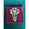 SA MEDICAL SERVICES WELFARE OFFICERS CLOTH BREAST BADGE