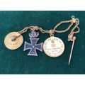 GERMAN MINIATURES MEDALS-WORN WITH MESS DRESS OR CIVILIAN FORMAL DRESS