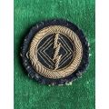 RHODESIA BSAP RADIO OPERATOR BADGE BULLION-EMBROIDERED- OFFICERS