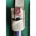 NO 9 BAYONET FOR THE NO 4 LEE ENFIELD RIFLE-COMPLETE WITH FROG AND STEEL SCABBARD -GOOD CONDITION-TO