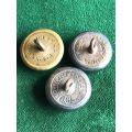 BUTTONS OF CAPE VOLUNTEER MEDICAL STAFF CORPS (1889-1903) 3 SOLD TOGETHER-DIAMETER 19MM