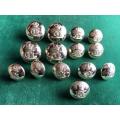 ROYAL ARTILLERY GILT TUNIC BUTTONS-14 SOLD TOGETHER-DIAMETER 20 AND 25 MM