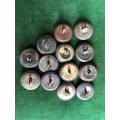 VSA MILITARY BUTTONS-DIAMETER 22M- 13 SOLD TOGETHER