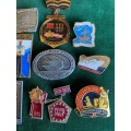 SOVIET RUSSIA NAVAL PINS- SELECTION OF 10 SOLD TOGETHER-CIRCA 1970`S-STICK PINS INTACT
