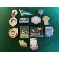 SOVIET RUSSIA NAVY PINS- SELECTION OF 13 SOLD TOGETHER-CIRCA 1980`S-STICK PINS INTACT