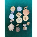 SOVIET RUSSIA,NAVAL PINS-SELECTION OF 11-SOLD TOGETHER-CIRCA 1970`S-1980`S-STICK PINS INTACT EXCEPT