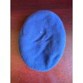 SA ARMY BERET,DARK BLUE,DATED 1969-INSIDE RING MEASURES  52 CM-GOOD CONDITION