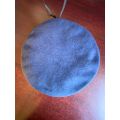 SADF BERET DATED 1985/86-INSIDE RING MEASURES 57CM-VERY GOOD CONDITION-DARK BLUE