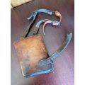 BOER WAR PERIOD OFFICERS BINOCULAR LEATHER POUCH-STAMPED AND DATED 1901-MAKERS STAMP F. HUGHES-LOND