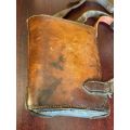 BOER WAR PERIOD OFFICERS BINOCULAR LEATHER POUCH-STAMPED AND DATED 1901-MAKERS STAMP F. HUGHES-LOND