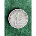1932 UNION OF SOUTH AFRICA 1 SHILLING-SILVER
