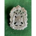 WITWATERSRAND RIFLE,UNOFFICIAL WHITE METAL CAP BADGE-WORN DURING WW2- 2 LUGS