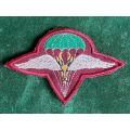 1 PARA BATTALION BERET BADGE OFFICERS WORN FROM 1980`S LUREX EMBROIDERED