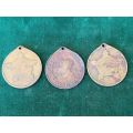 MIXED LOT OF 3 UNION MEDALLIONS