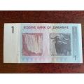 ZIMBABWE 2007 BANKNOTE-ONE DOLLAR-ALMOST UNIC