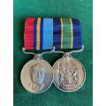 RHODEESIA FULL SIZE PAIR OF MEDALS -THE GSM NAMED TO 14070 D/CONST MUGAURI-THE POLICE LONG SERVICE M