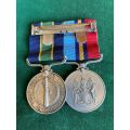 RHODEESIA FULL SIZE PAIR OF MEDALS -THE GSM NAMED TO 14070 D/CONST MUGAURI-THE POLICE LONG SERVICE M