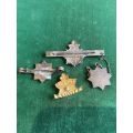 4X DUKE OF EDINBURGH`S BADGES AND TIE PINS-SOLD TOGETHER-ONE WITH SILVER MARKINGS