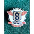 SAAF 8 AIR RECOVERY DIVISION WW2 PERIOD ENAMEL BADGE-VERY SCARCE
