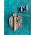ROYAL ENGINEERS CAP BADGE 1914-18-SLIDER WITH TITLE