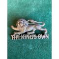 4TH FOOT, THE KINGS OWN CAP BADGE-1890`S-1958- 2 LUGS