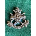 NOTTS AND DERBY REGT. CAP BADGE-1901-1958- NO LUGS