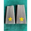 SADF RANK BOARDS FOR 2ND LIEUTENANT-RUBBERIZED 1980`S-1996