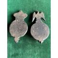2X REPRODUCTION BOER WAR BADGES-SOLD TOGETHER-CORRECT SIZE