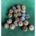 BRASS SA INFANTRY TUNIC BUTTONS-22 SOLD TOGETHER-DIAMETER 23 MM