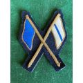 PROFICIENCY BADGE FOR SIGNALLER IN INFANTRY-BULLION EMBROIDERED-OFFICERS- 1940`S