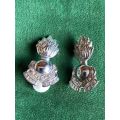 SA ENGINEERS CHROME COLLAR BADGE PAIR-ONE PIN MISSING