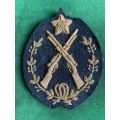 BULLION EMBROIDERED BADGE FOR COMBINED SHOT AMONG CPLS/LCPLS/AND PTES IN A REGIMENT OR BATTALION-WOR