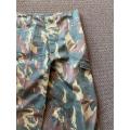 TRANSKEI DEFENCE FORCE CAMO TROUSERS-SIZE 36 WITH PIPE LENGTH OF 72CM-NO TAGS OR PRINTING INSIDE-CON
