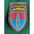 10 ARTILLERY AIR DEFENCE SCHOOL WITH WESTERN PROVINCE COMMAND BAR-EMBOSSED-ONE PIN-ORIGINAL